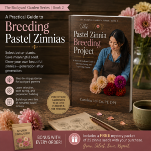 Signed Copy of Book: The Pastel Zinnia Breeding Project